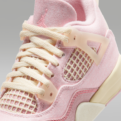 NIKE公式】ジョーダン 4 レトロ “Pearl Pink and Iced Carmine” リトル